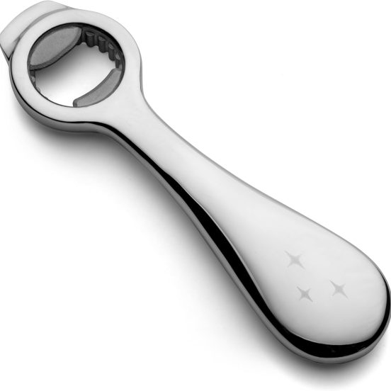 All-in-One Bottle and Can Opener, Ergonomic Design, Stainless Steel