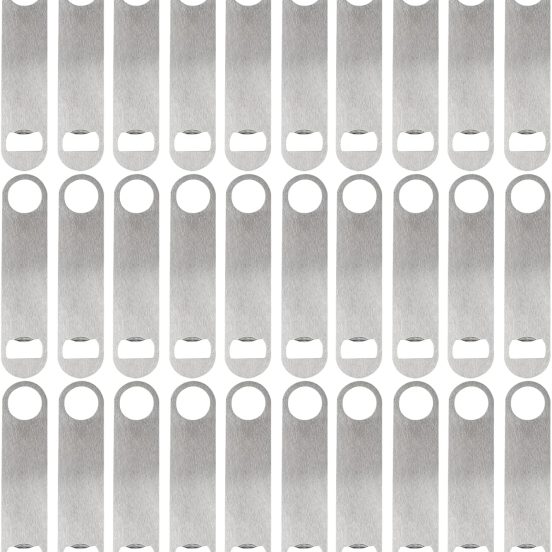 30 Pcs Flat Bottle Opener 7 Inch Stainless Steel Beer bottle Openers Heavy Duty Bar Blade Solid Bottle Cap Opener Funny Bartender Bottle Opener for Kitchen Restaurant Party Supplies,Silver